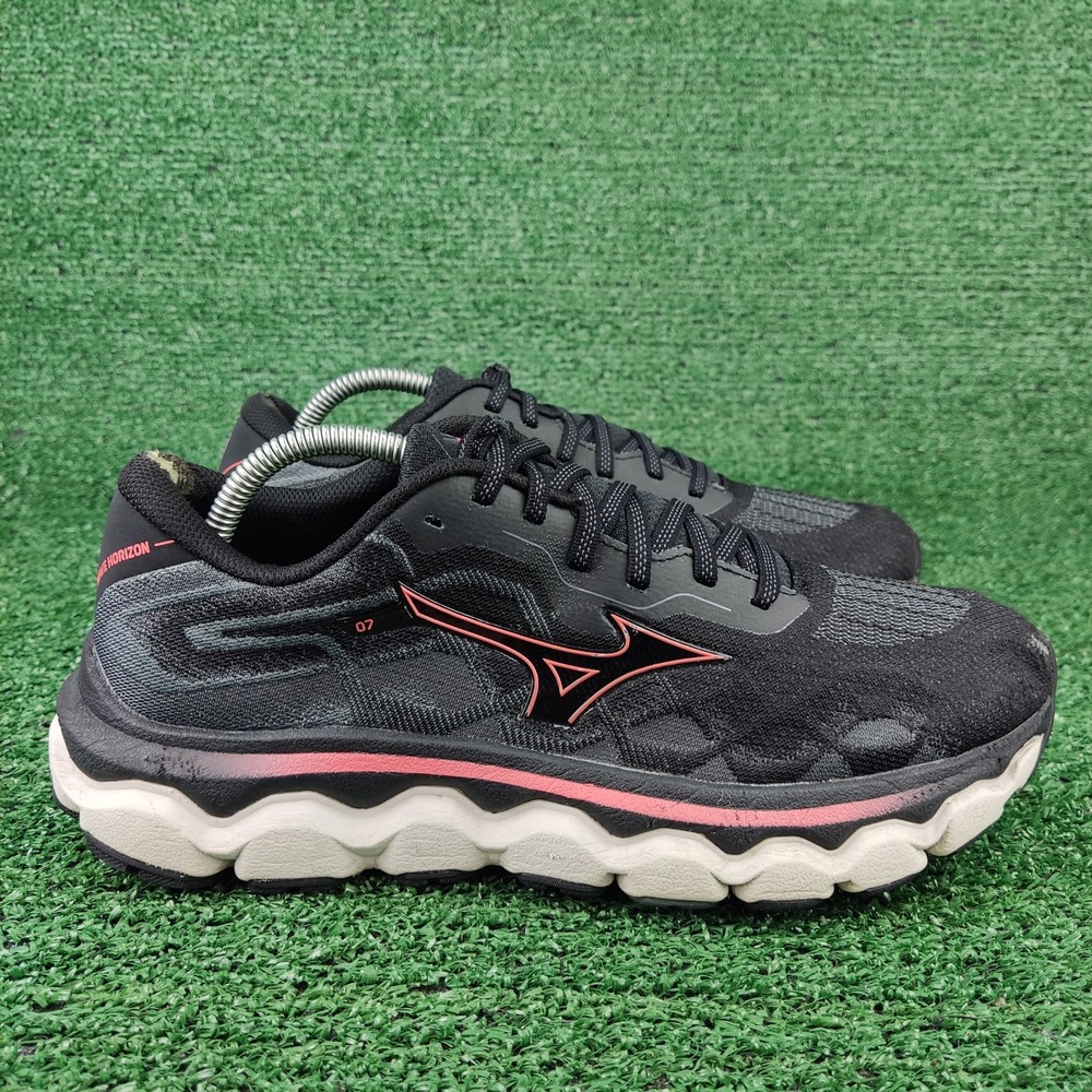 Mizuno Running Shoes Womens 10 Black Wave Horizon 6 J1GD242624‎ Stability Enerzy